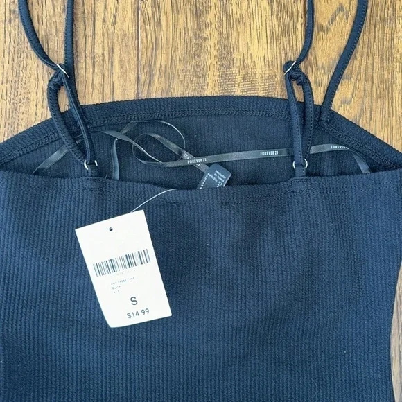 NWT: Forever 21: Black Knit Dress: Size Small - Picture 6 of 7